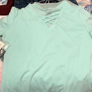 Cross front shirt